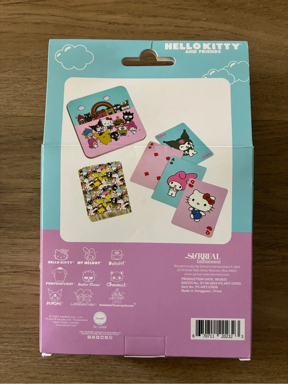 Hello Kitty and Friends Playing Cards in Collectible Storage Tin, Sanrio-NEW